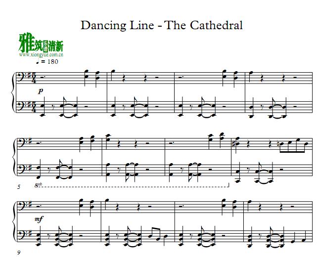 跳舞的线Dancing Line - The Cathedral钢琴谱