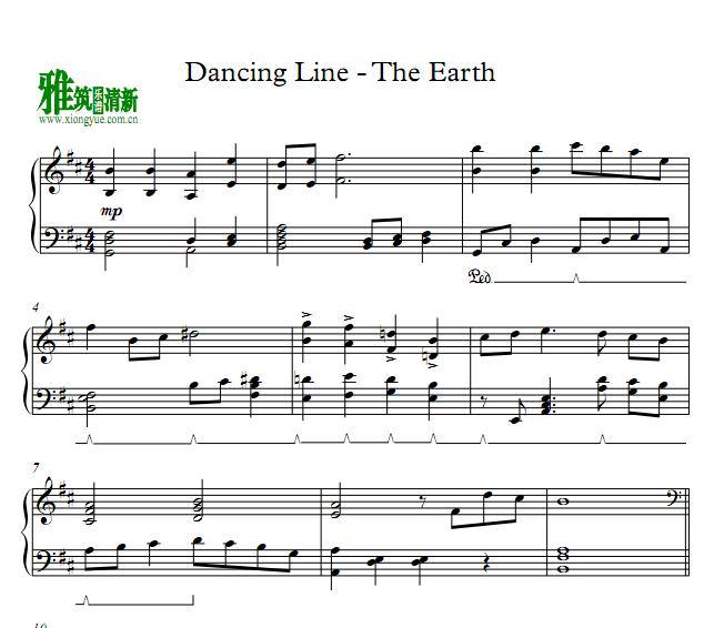 跳舞的线Dancing Line - The Earth钢琴谱