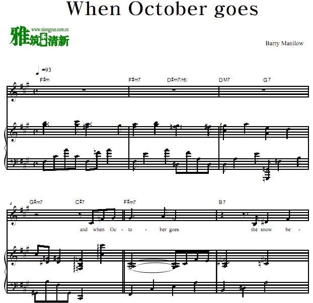 Barry Manilow - When October goes ٵ