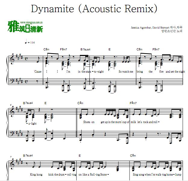  Dynamite Acoustic Remix