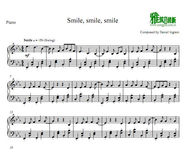 小马宝莉Smile, smile, smile钢琴谱