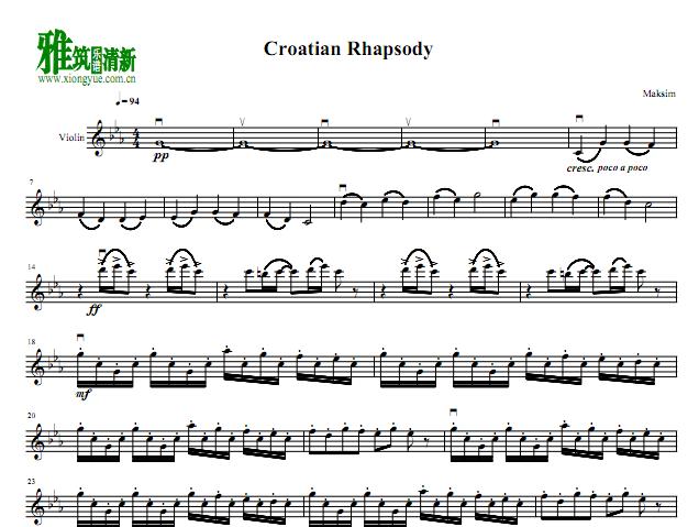 ޵ǿCroatian RhapsodyС