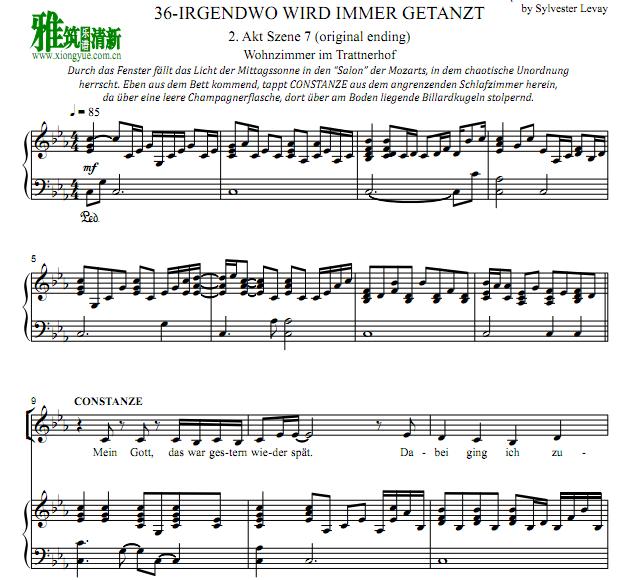 德扎 Mozart! - Irgendwo Wird Immer Getanzt钢琴伴奏谱