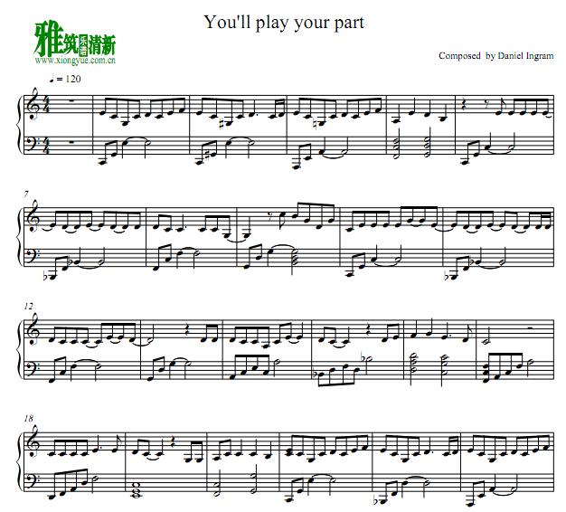 小马宝莉You'll play your part钢琴谱