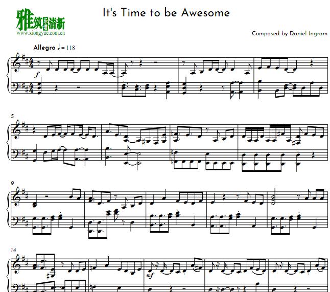 小马宝莉time to be awesome钢琴谱