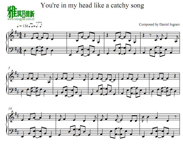 小马宝莉You're in my head like a catchy song钢琴谱