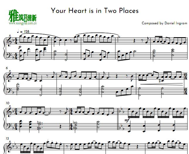小马宝莉Your Heart is in Two Places钢琴谱