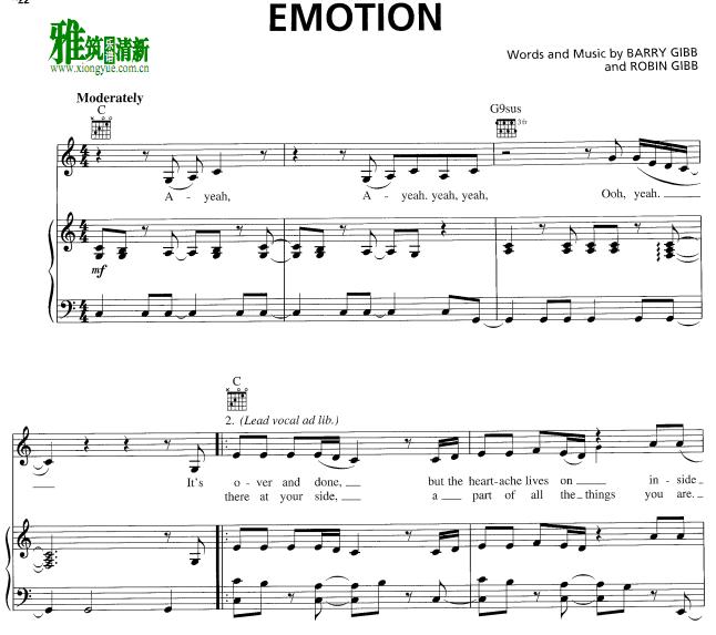 Destiny's Child - Emotions 歌谱 正谱 钢琴谱