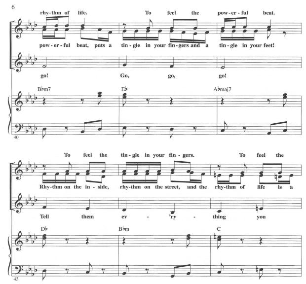 生命的旋律 Sweet Charity - the Rhythm of Life 三声部合唱钢琴伴奏谱2