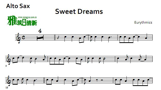 Sweet Dreams萨克斯谱