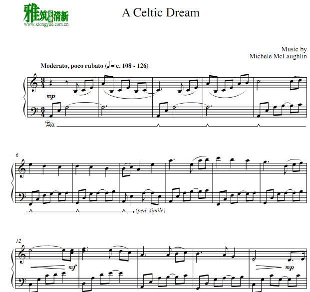 A Celtic Dream钢琴谱