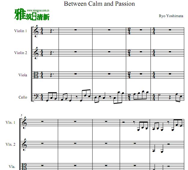 吉俣良 冷静与热情之间弦乐四重奏谱
