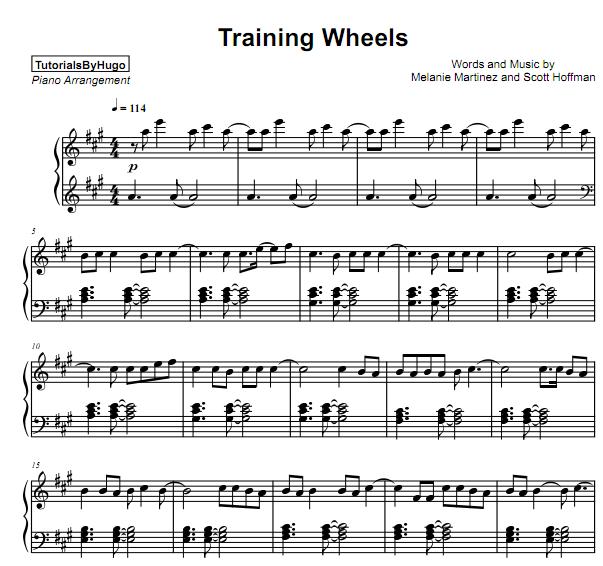 Training Wheels钢琴谱