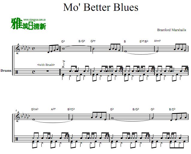 Mo' Better Blues 爵士男女鼓谱