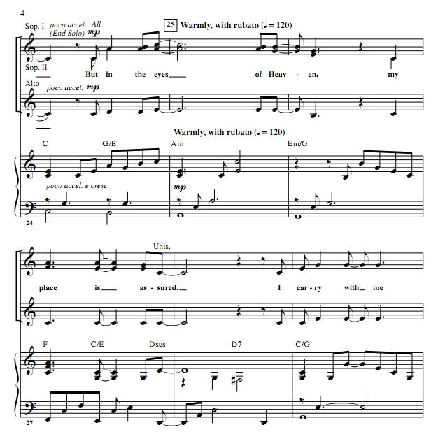 christmas lullaby 三声部合唱钢琴伴奏谱