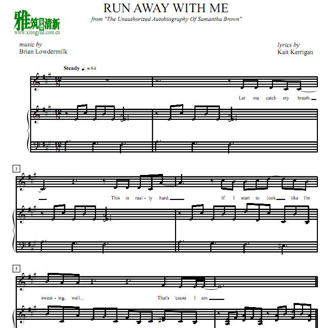 Florian Soyka - Run Away with Me钢琴伴奏谱
