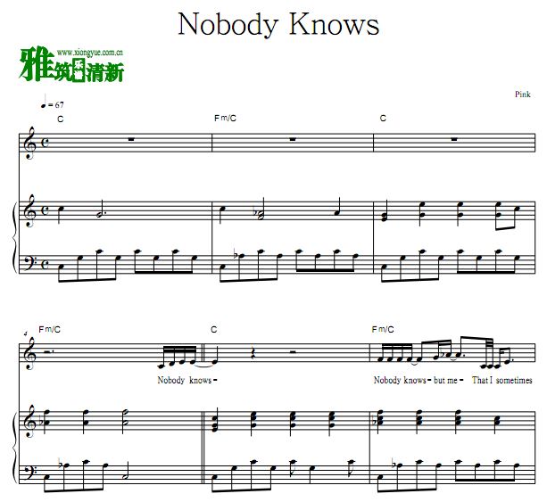 Pink - Nobody Knows ٵ