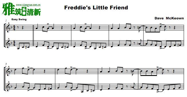 Freddie's Little Friend 小号二重奏谱