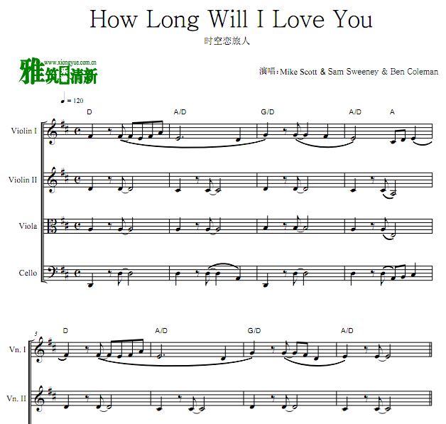 How Long Will I Love You 