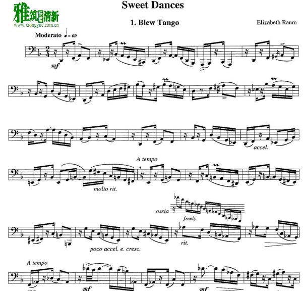 elizabeth raum - sweet dances大号谱