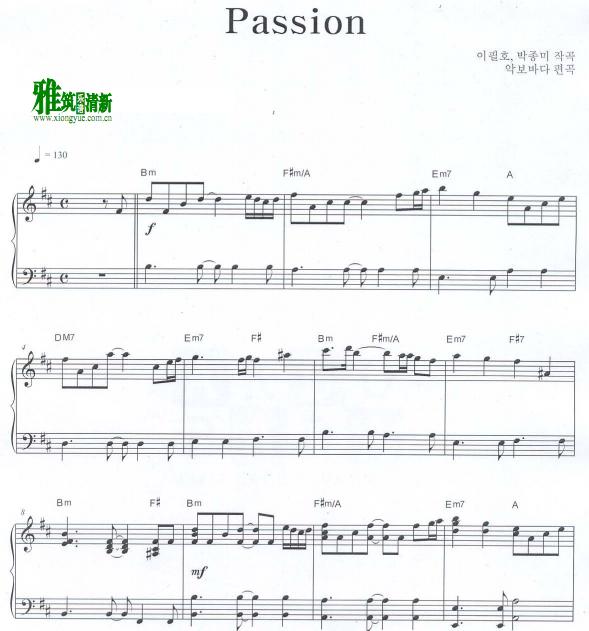 贝多芬病毒ost - passion钢琴谱
