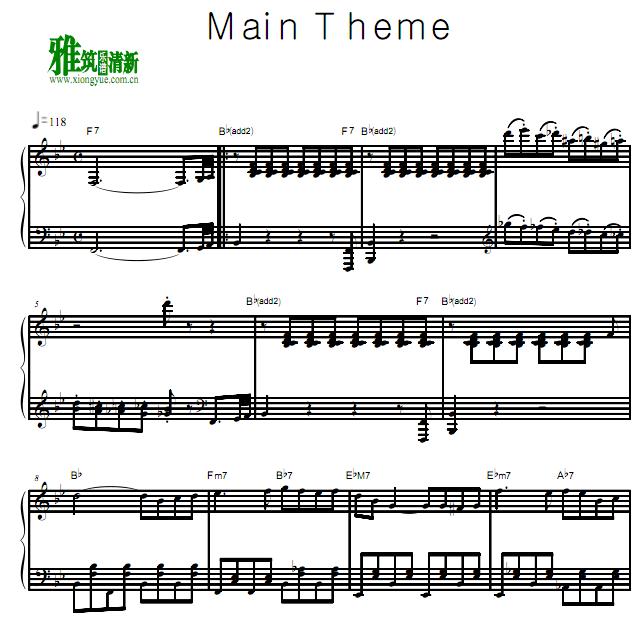 怪盗圣少女 - 主题曲Main Theme钢琴谱