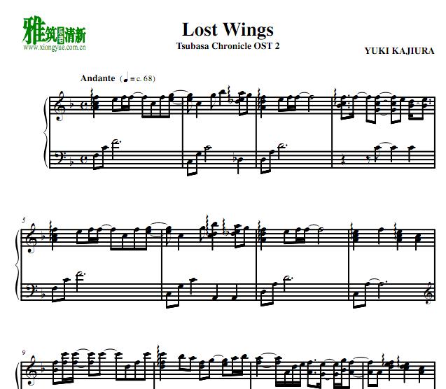 梶浦由记Tsubasa Chronicle羽翼·年代记 - Lost Wings钢琴谱