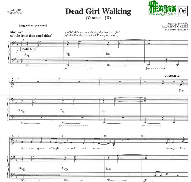 HEATHERS - Dead Girl Walkingٰ
