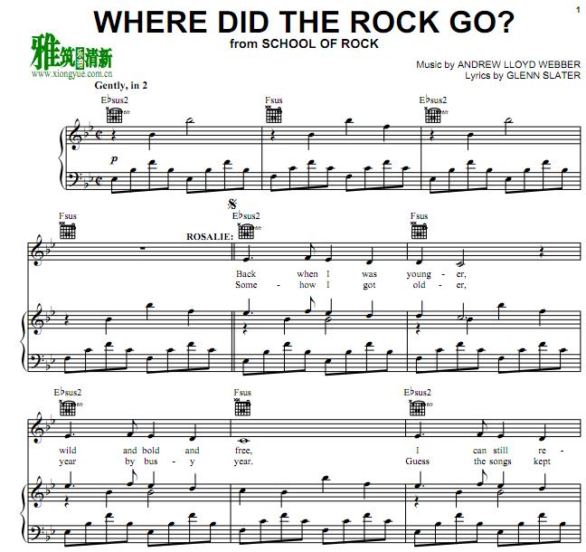 School of RockҡУ԰ - WHERE DID THE ROCK GO?  ٰ