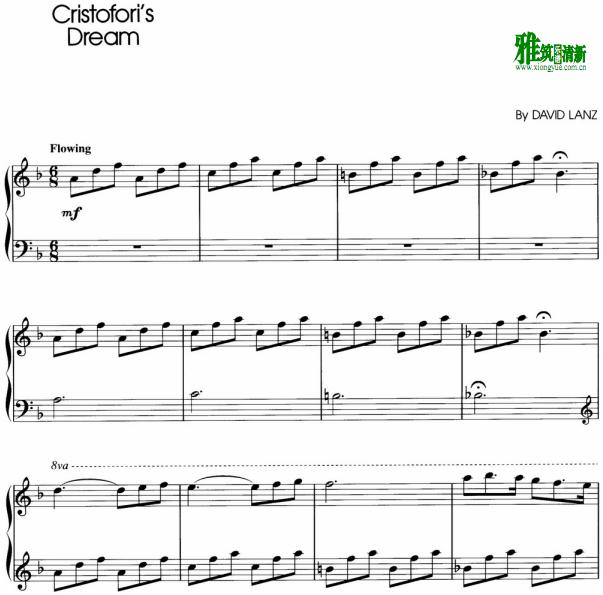 David Lanz - Cristoforis Dream钢琴谱