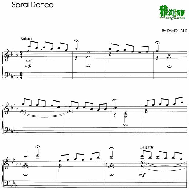 David Lanz - spiral dance钢琴谱