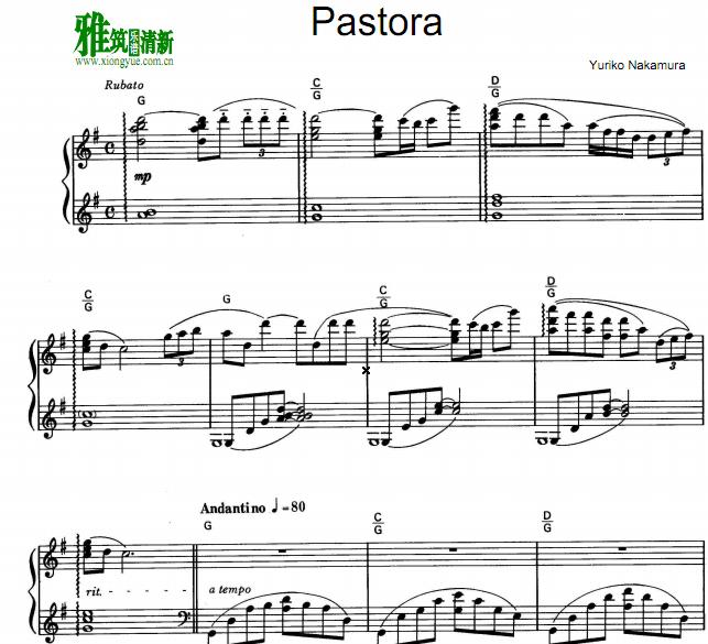 中村由利子 - Pastoral钢琴谱