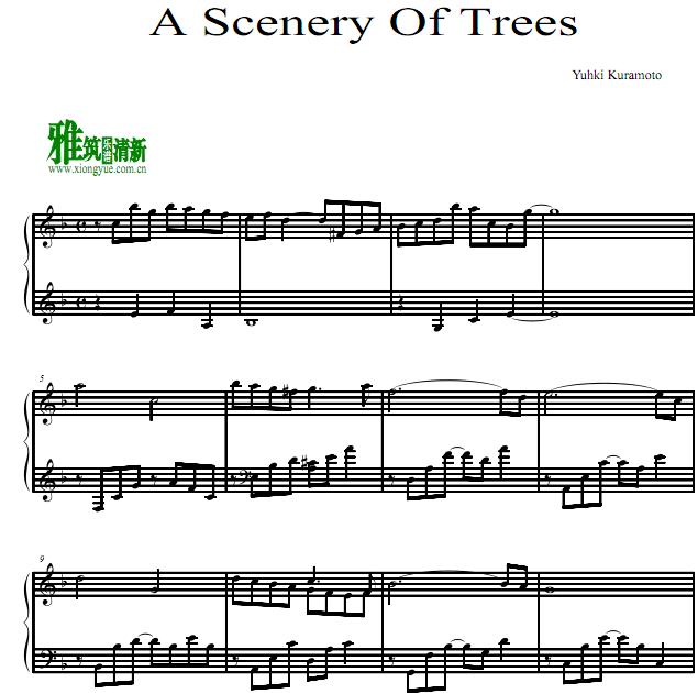 仓本裕基 - A Scenery Of Trees钢琴谱