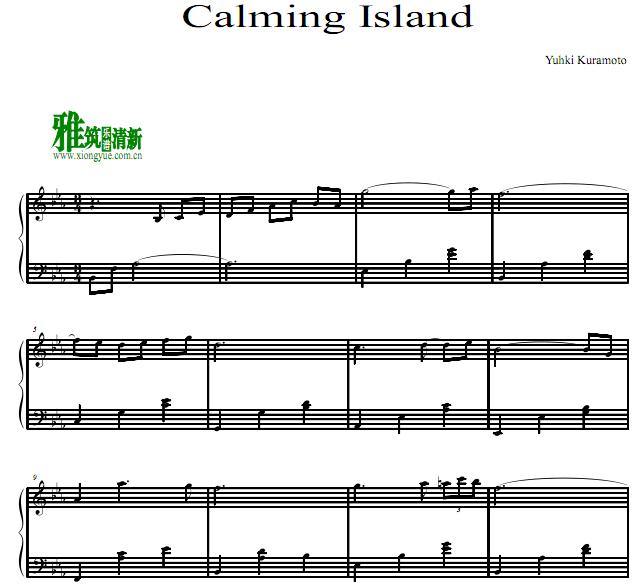 仓本裕基 - Calming Island悠闲岛钢琴谱