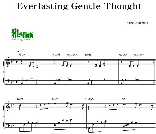 仓本裕基 - Everlasting Gentle Thought钢琴谱