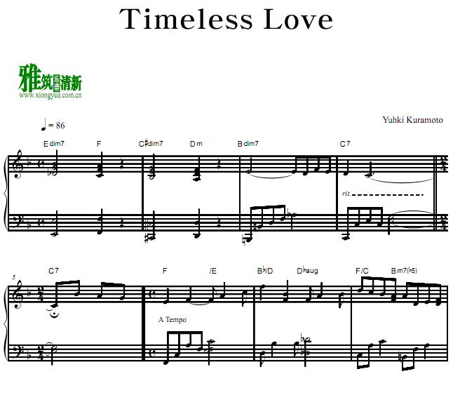 仓本裕基 - Timeless Love钢琴谱