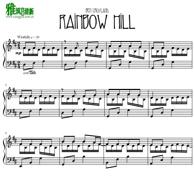 Ben Crosland -  Rainbow Hill钢琴谱