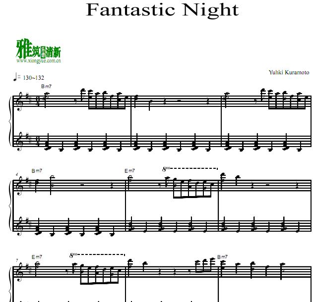 仓本裕基 - Fantastic Night钢琴谱