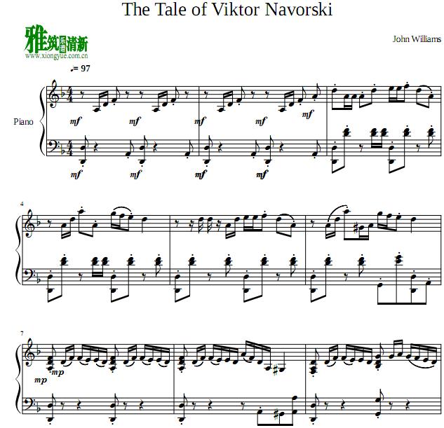 幸福终点站The Tale Of Viktor Navorski钢琴谱