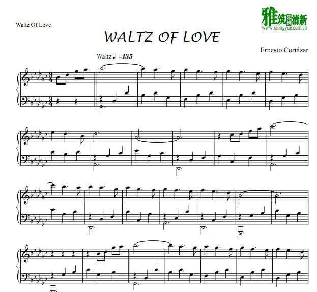 Waltz Of Love钢琴谱