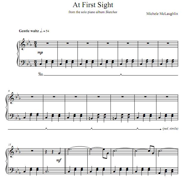 Michele McLaughlin - At First Sight钢琴谱