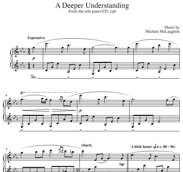 A Deeper Understanding钢琴谱