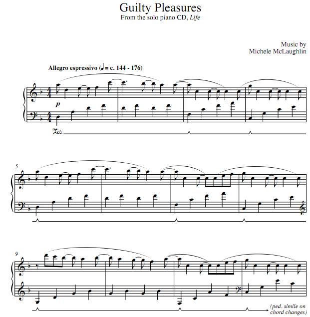 Guilty Pleasures钢琴谱