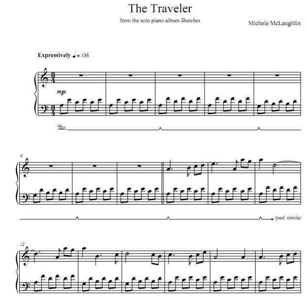 Michele McLaughlin - The Traveler钢琴谱
