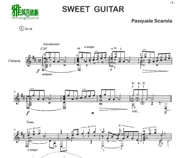 Pasquale Scarola - Sweet Guitar吉他谱