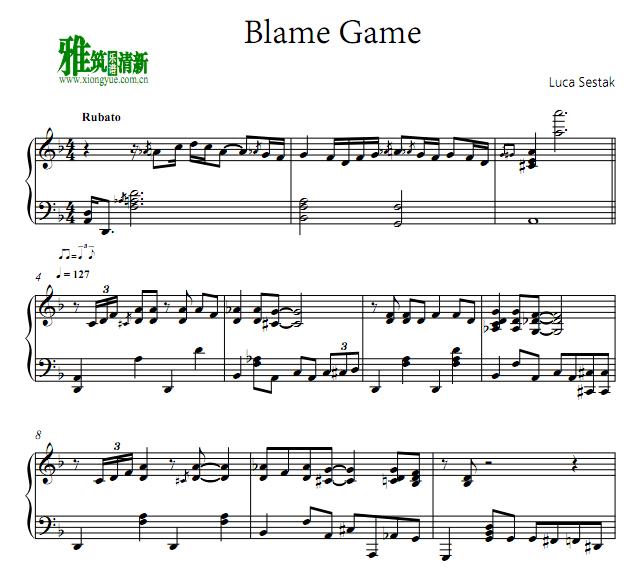 Luca Sestak - Blame Game