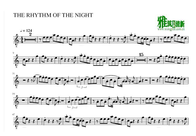 Corona - The Rhythm of the Night萨克斯谱