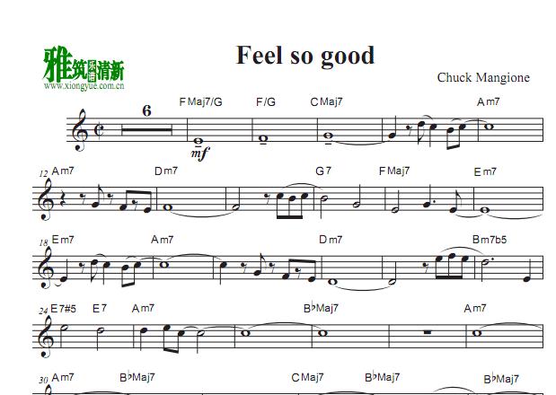 feel so good 小号谱