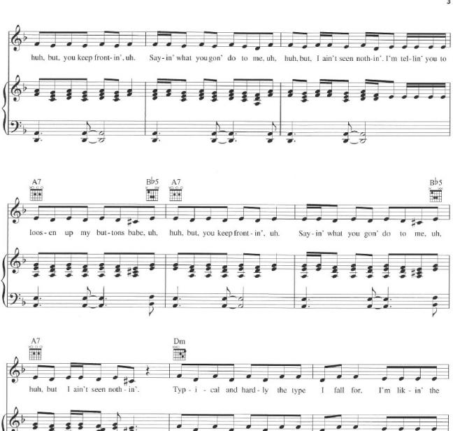Pussycat Dolls - Buttons歌谱 正谱 钢琴谱