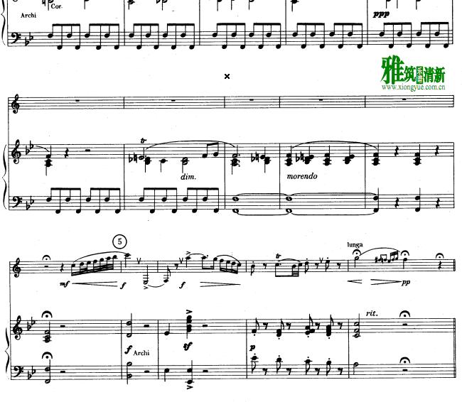 库宾斯基 单簧管协奏曲钢琴伴奏谱